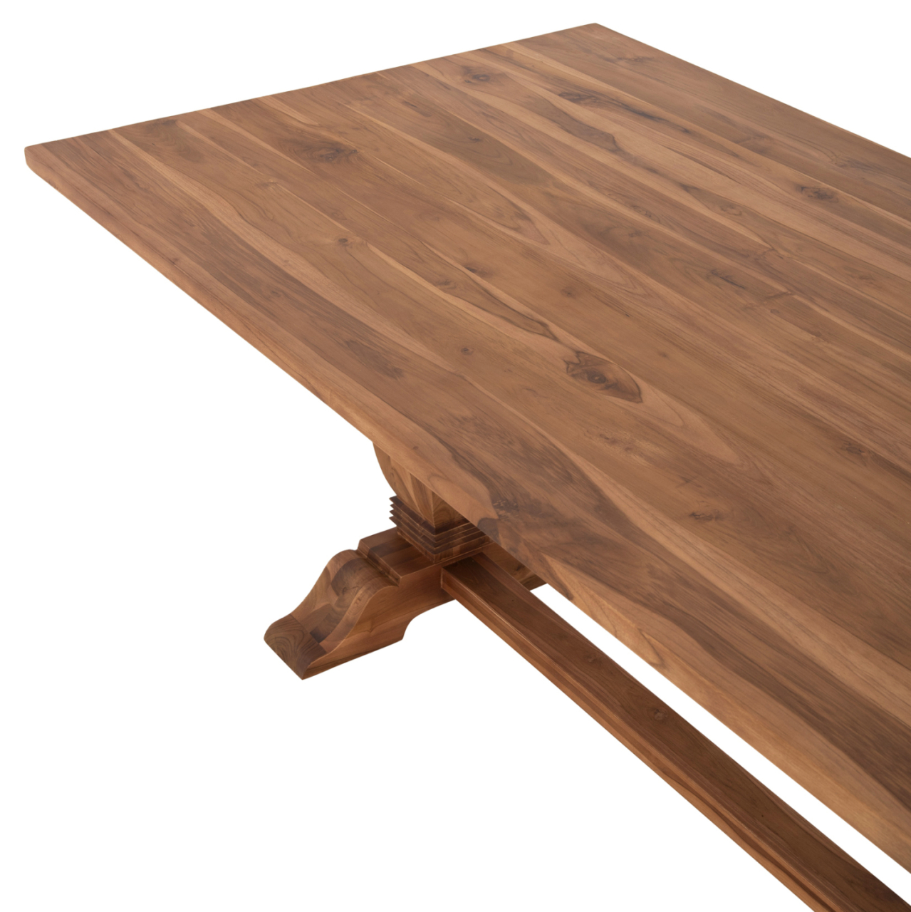 DINING TABLE GUIN HM9463.01 TEAK WOOD CARVED LEGS 200x100x78Hcm. [4]