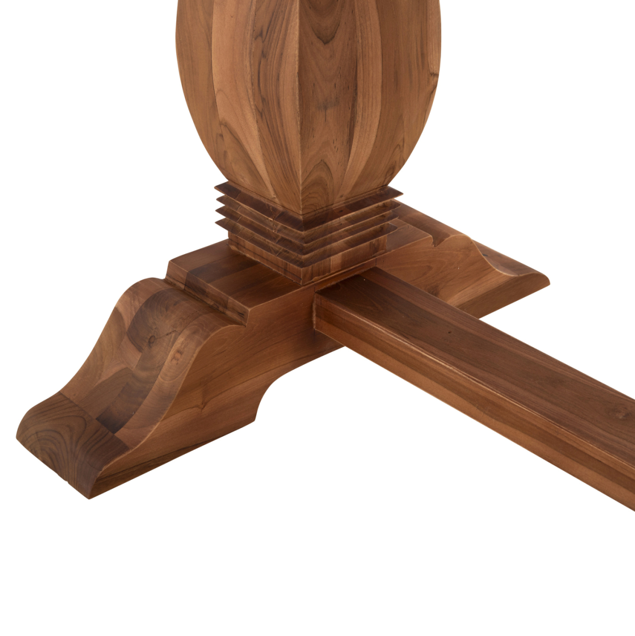 DINING TABLE GUIN HM9463.01 TEAK WOOD CARVED LEGS 200x100x78Hcm. [7]