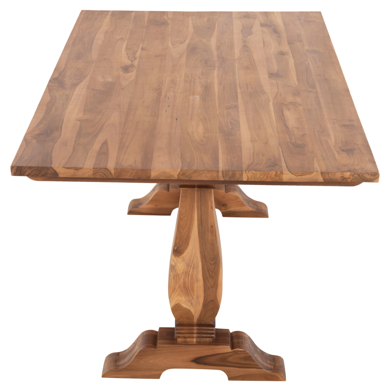 DINING TABLE GUIN HM9463.01 TEAK WOOD CARVED LEGS 200x100x78Hcm. [3]