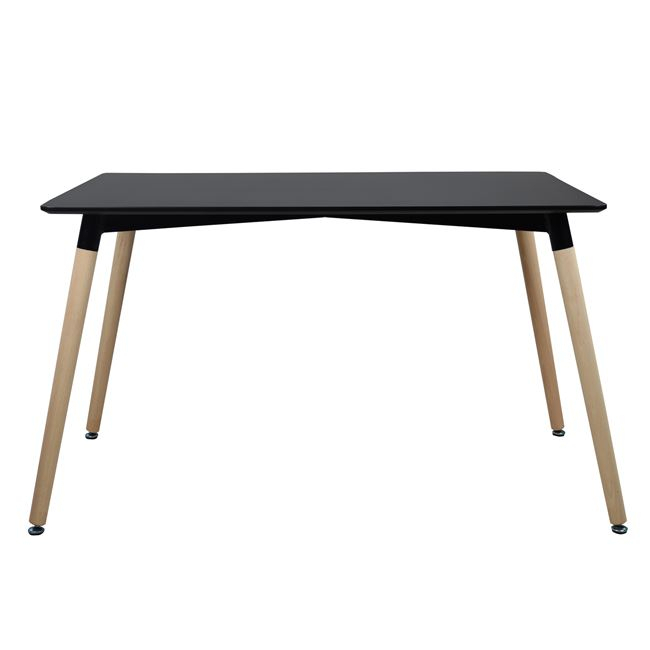 Dining Table HM008.02 Black 120x80x73cm, legs BEECH [2]