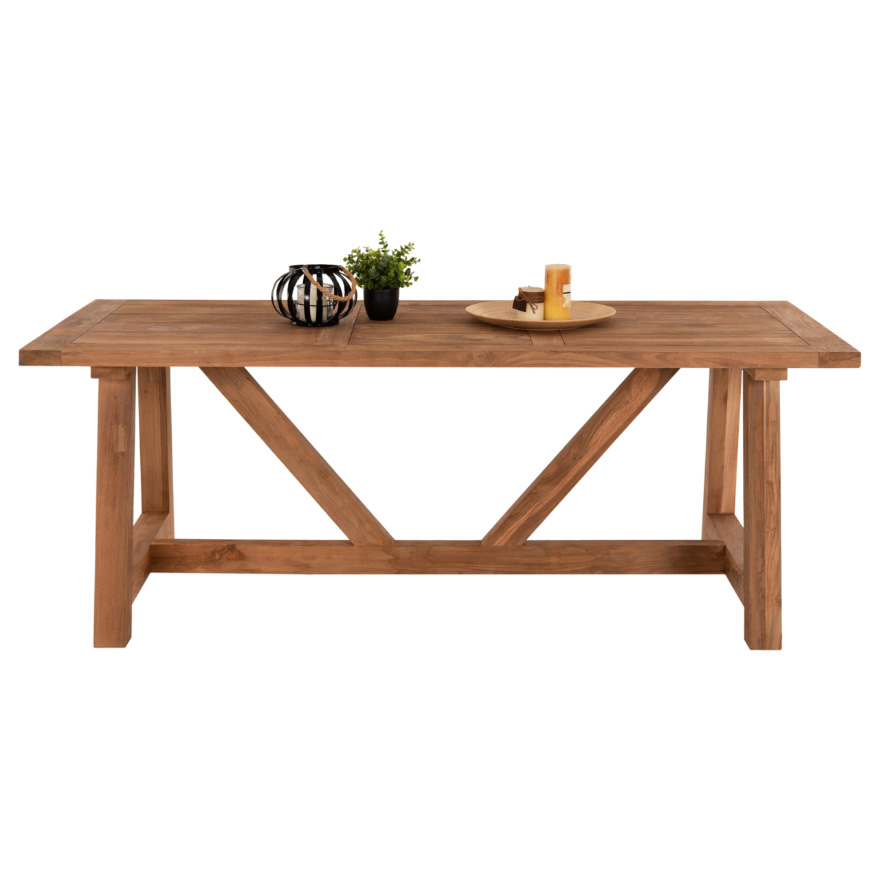 DINING TABLE HM7922 RECYCLED TEAK IN NATURAL COLOR 200X100X75Hcm. [3]