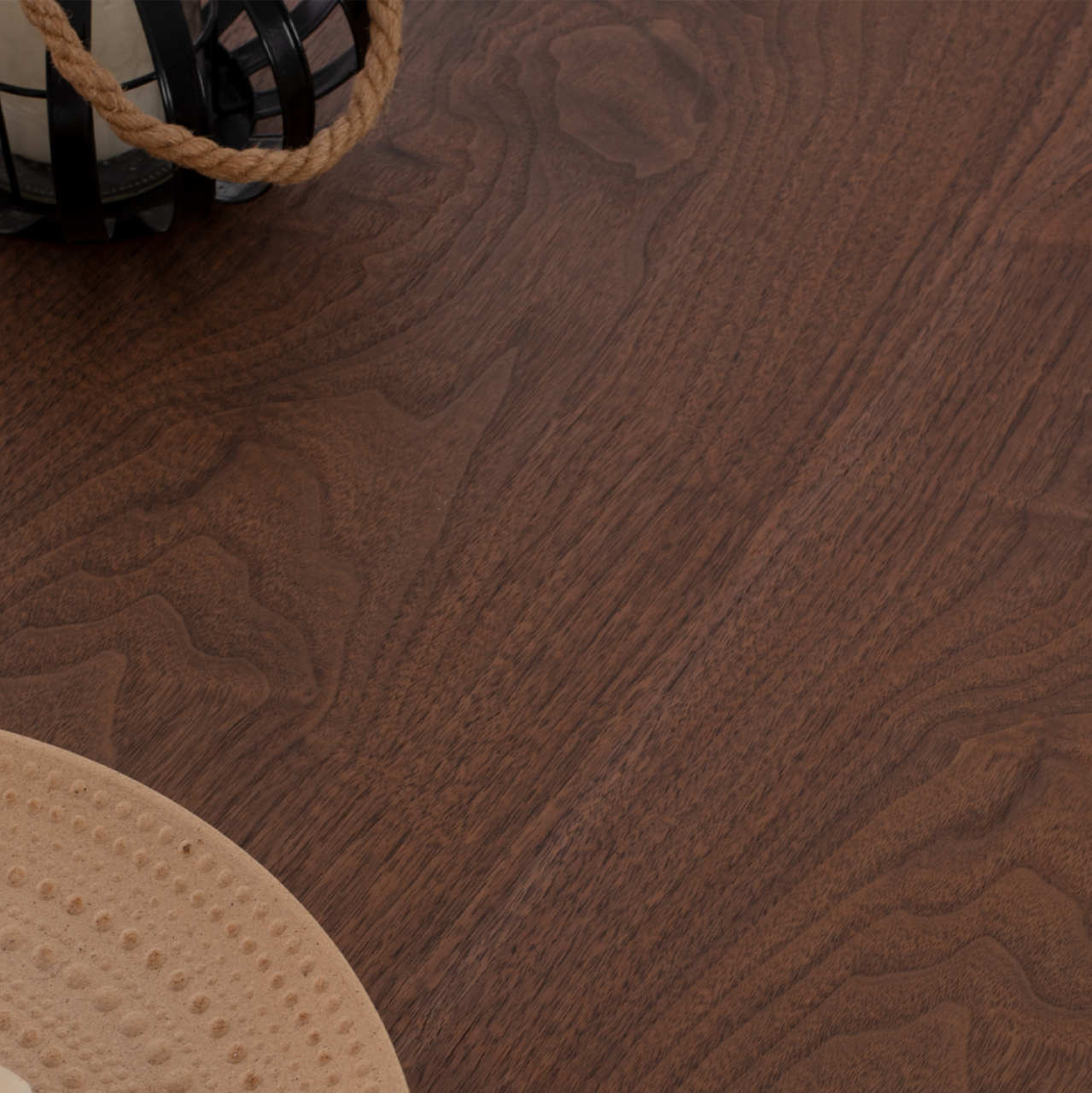 DINING TABLE JAY HM9304.02 MDF TOP WALNUT VENEER METAL LEGS 200x100x75H [7]