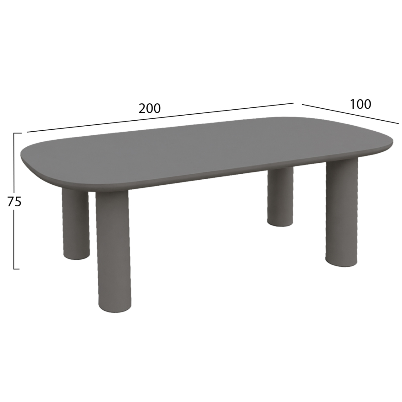 DINING TABLE KIORA HM6597.01 GREY FIBER CEMENT 200x100x76Hcm [2]