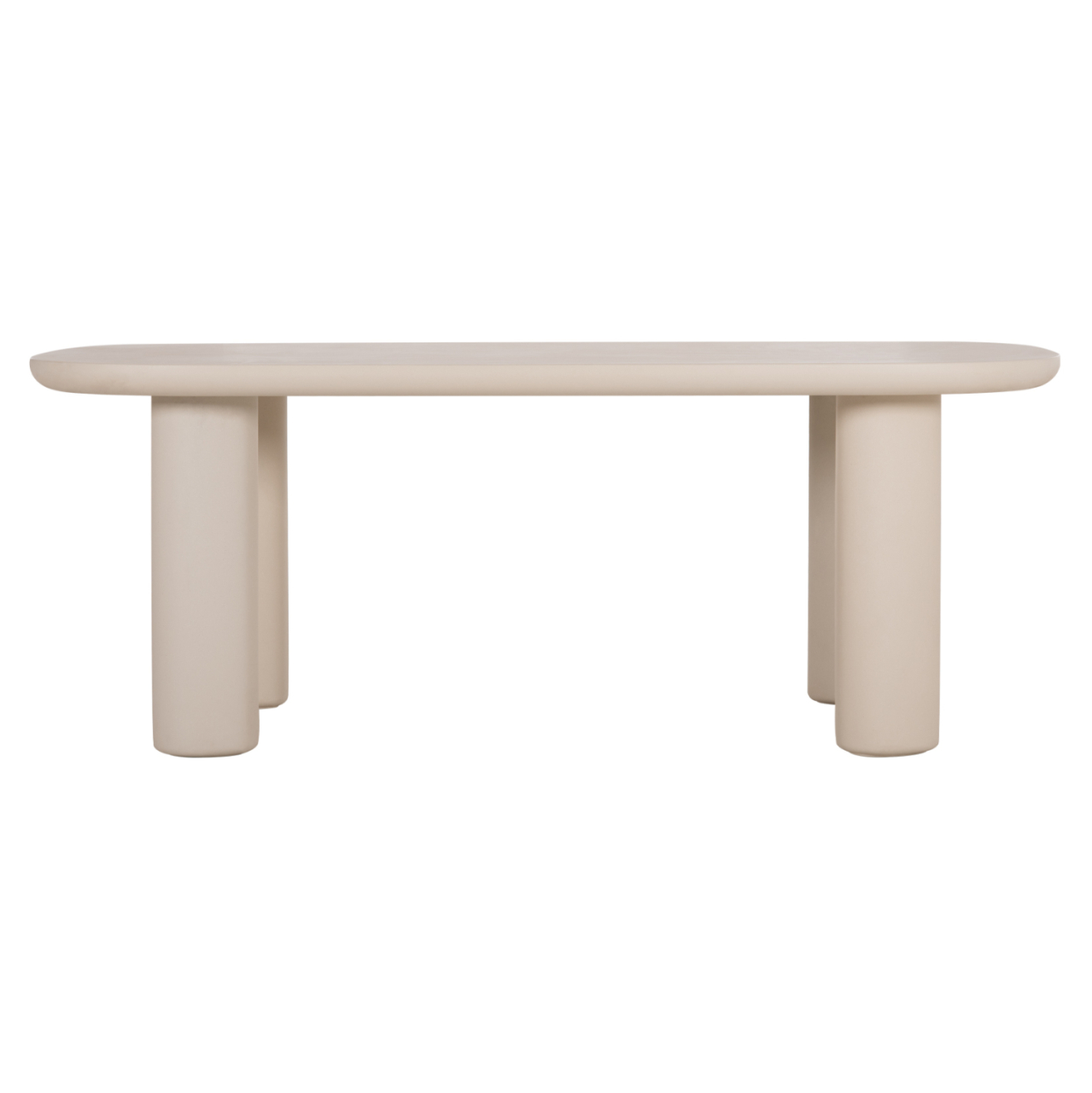 DINING TABLE KIORA HM6597.02 BEIGE FIBER CEMENT 200x100x76Hcm. [3]