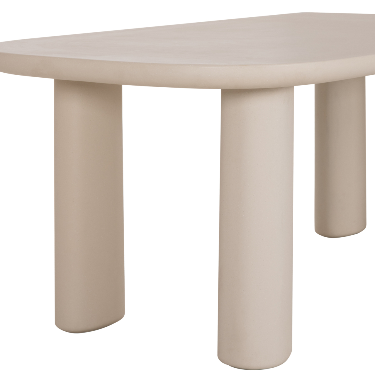 DINING TABLE KIORA HM6597.02 BEIGE FIBER CEMENT 200x100x76Hcm. [5]