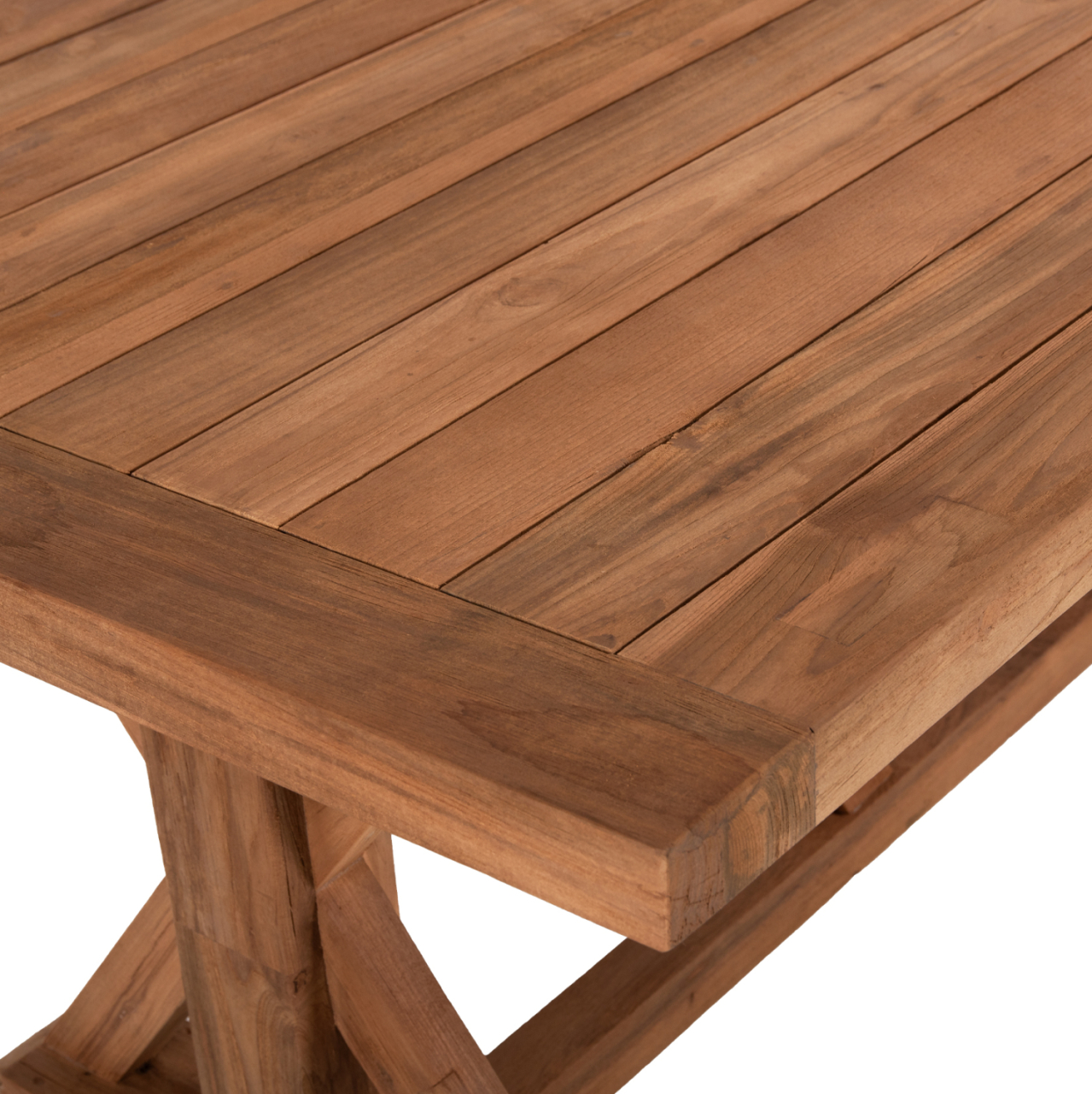 DINING TABLE KRONOS HM9535 RECYCLED TEAK WOOD IN NATURAL COLOR 200x90x75Hcm. [9]