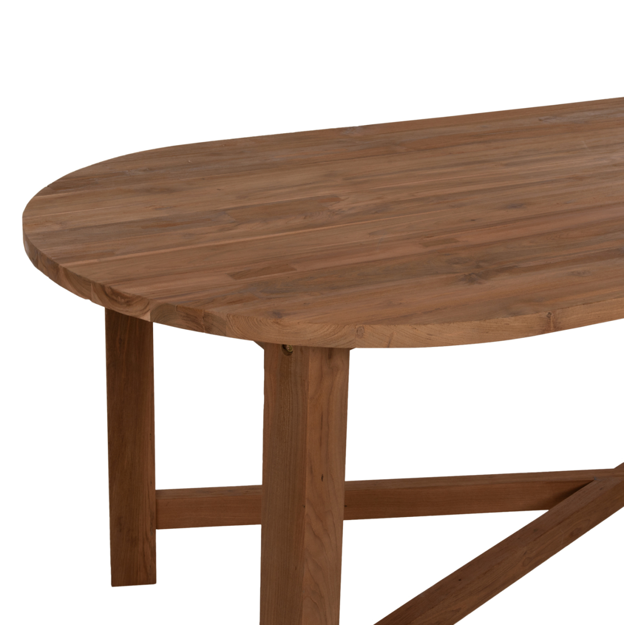 DINING TABLE KUTAI HM9640 RECYCLED TEAK WOOD IN NATURAL COLOR 200x90x75Ηcm. [5]