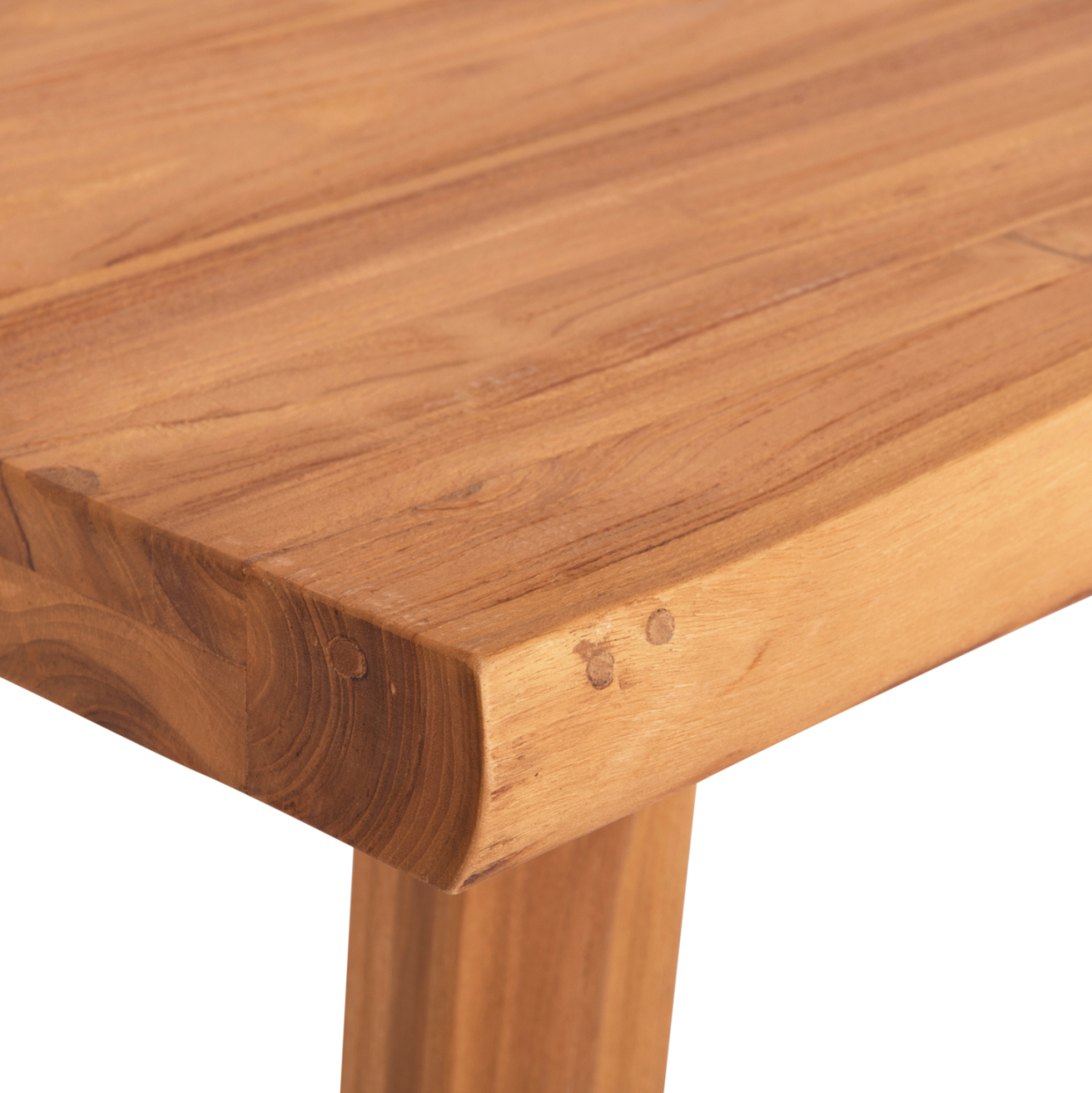 DINING TABLE LEOPOLD HM9933.01 SOLID TEAK WOOD- NATURAL COLOR 200.5x107x76Hcm. [6]
