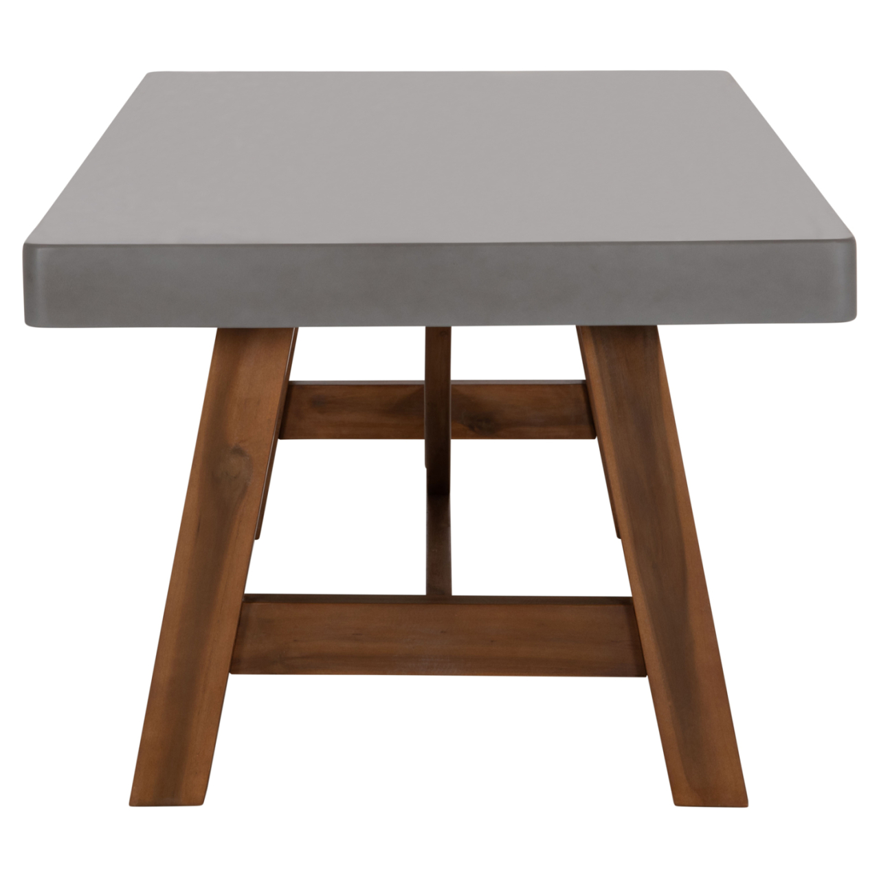 DINING TABLE MAEVE HM6575.01 GREY FIBER CEMENT TOP--ACACIA WOOD LEGS 200x100x75Hcm [6]