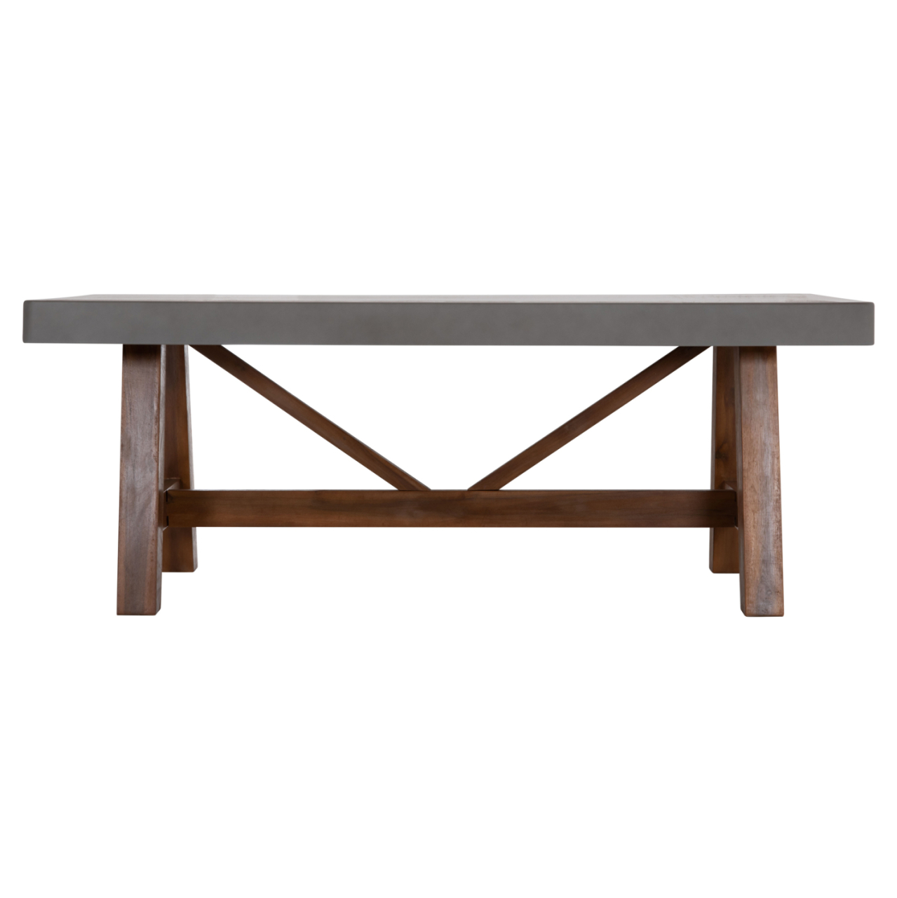 DINING TABLE MAEVE HM6575.01 GREY FIBER CEMENT TOP--ACACIA WOOD LEGS 200x100x75Hcm [3]