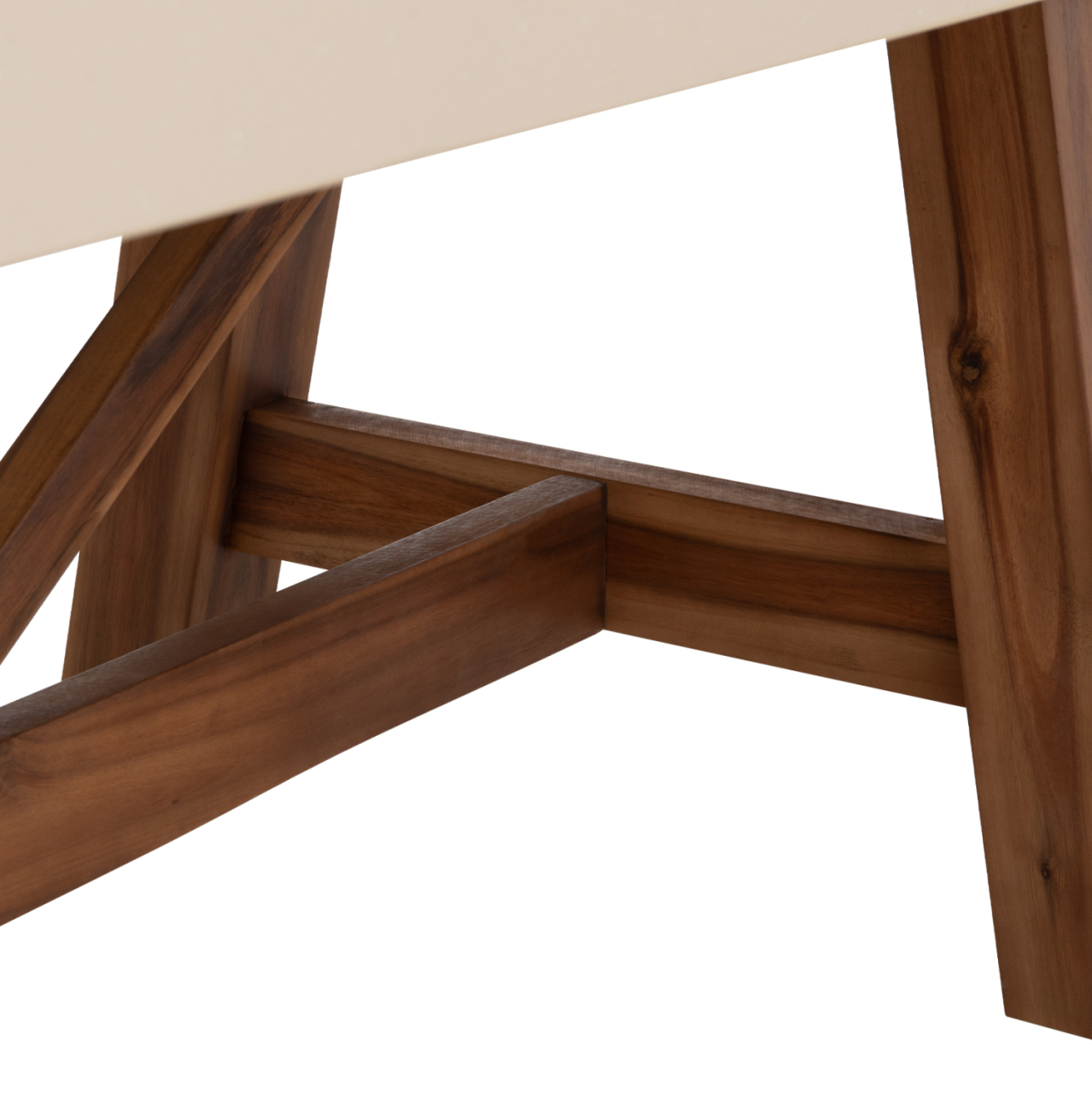DINING TABLE MAEVE HM6575.02 BEIGE FIBER CEMENT TOP--ACACIA WOOD LEGS 200x100x75Hcm [9]