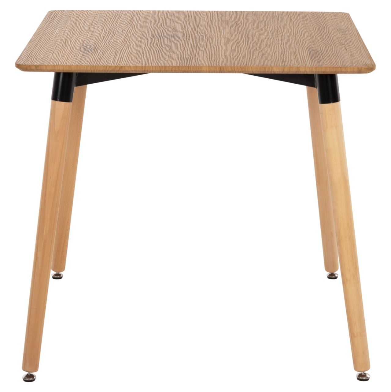 DINING TABLE MINIMAL HM0057.04 MDF TABLETOP IN NATURAL COLOR-BEECH WOOD LEGS IN NATURAL 80Χ80Χ74Hcm. [3]