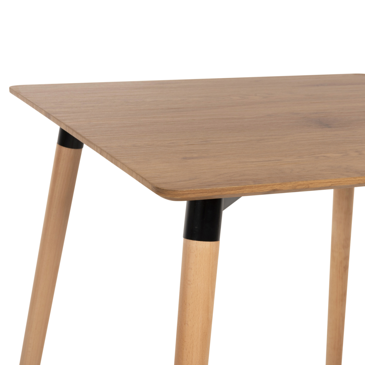 DINING TABLE MINIMAL HM0057.04 MDF TABLETOP IN NATURAL COLOR-BEECH WOOD LEGS IN NATURAL 80Χ80Χ74Hcm. [4]