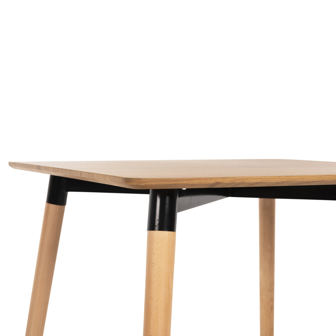 DINING TABLE MINIMAL HM0057.04 MDF TABLETOP IN NATURAL COLOR-BEECH WOOD LEGS IN NATURAL 80Χ80Χ74Hcm. [6]