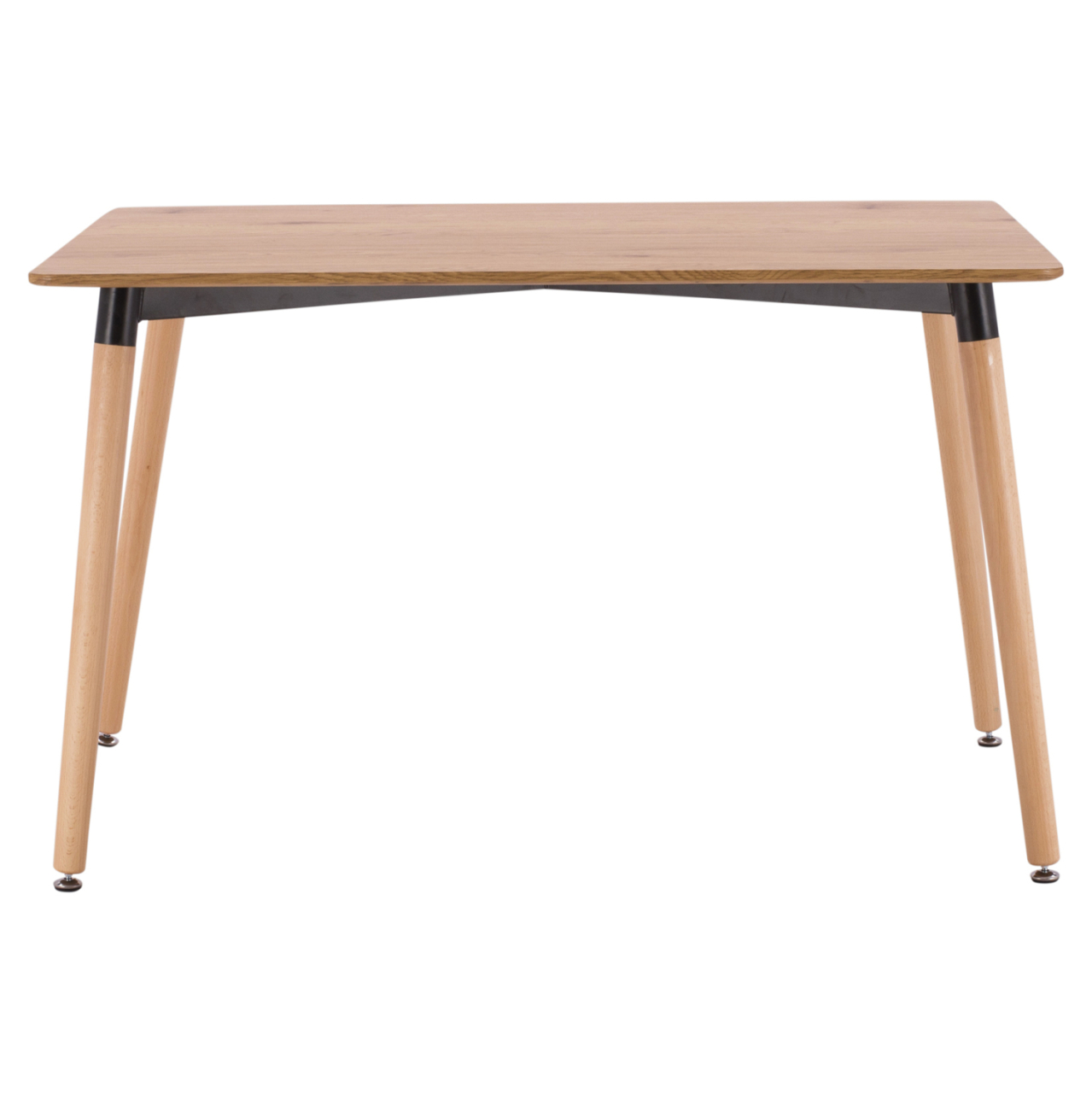 Dining Table Minimal HM008.04 natural, wooden legs BEECH, 120x80x73cm [3]