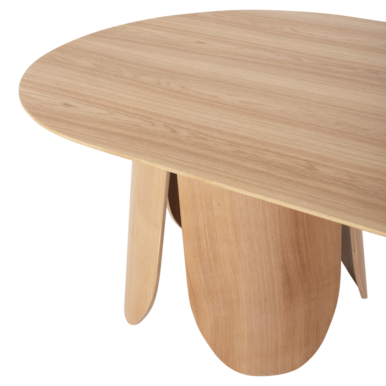 DINING TABLE OVAL DENTY HM9611.01 MDF WITH OAK VENEER-NATURAL OAK 240x120x75Hcm. [6]