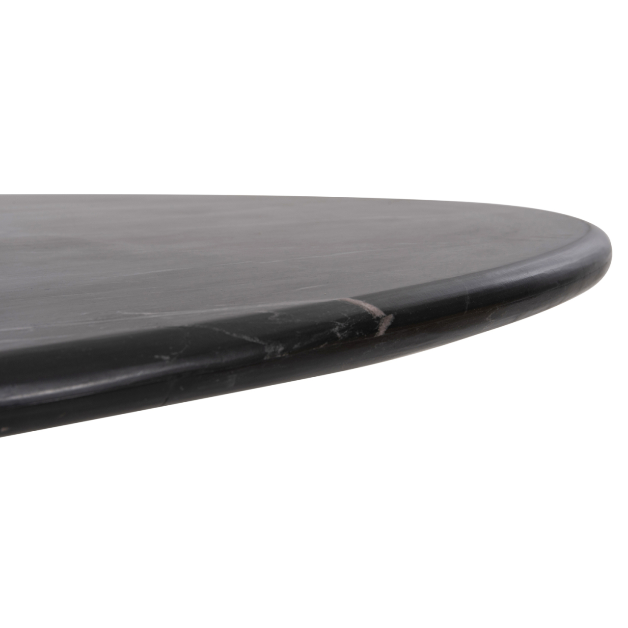 DINING TABLE OVAL DRAXX HM9689 SOLID ACACIA WOOD-BLACK MARBLE TOP 200x100x76Hcm. [7]