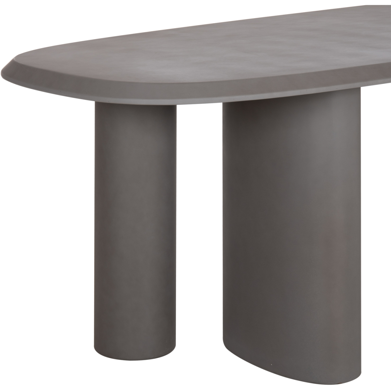 DINING TABLE OVAL GLEN HM6598.01 FIBER CEMENT IN GREY 260x95x75Hcm [6]