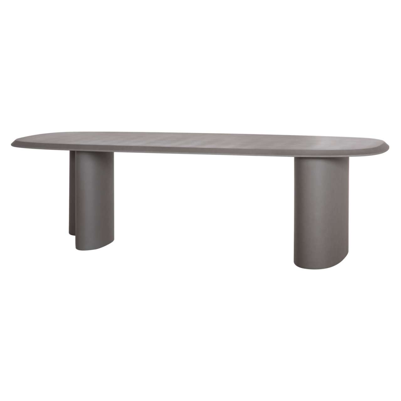 DINING TABLE OVAL GLEN HM6598.01 FIBER CEMENT IN GREY 260x95x75Hcm [5]