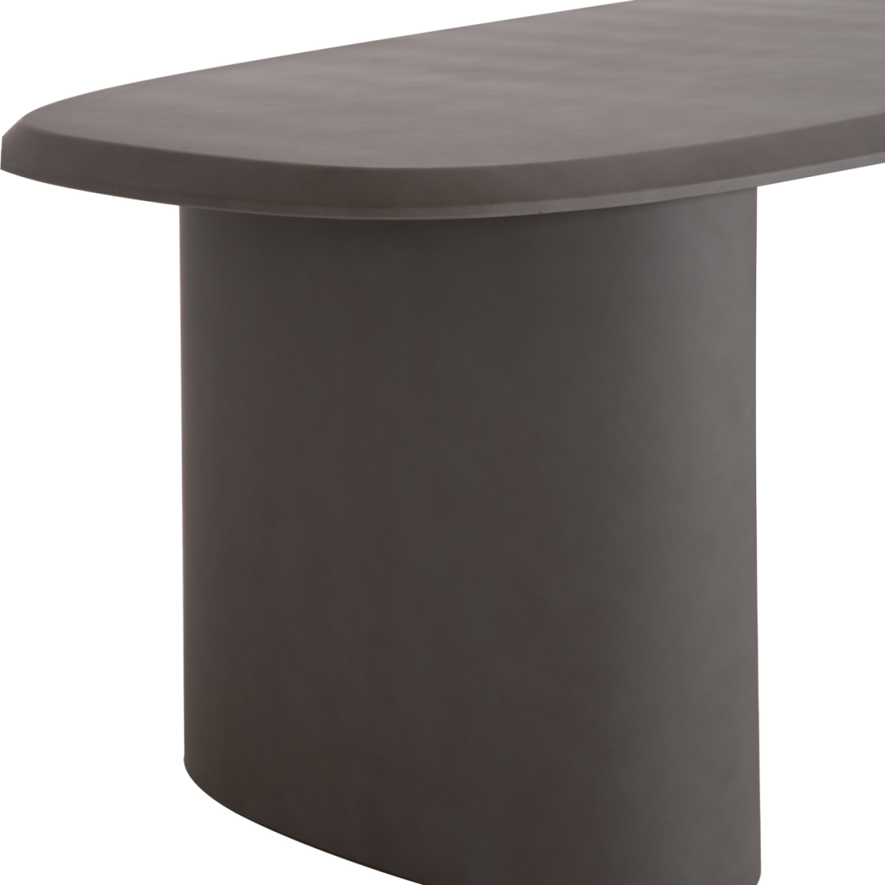 DINING TABLE OVAL GLEN HM6598.01 FIBER CEMENT IN GREY 260x95x75Hcm [8]