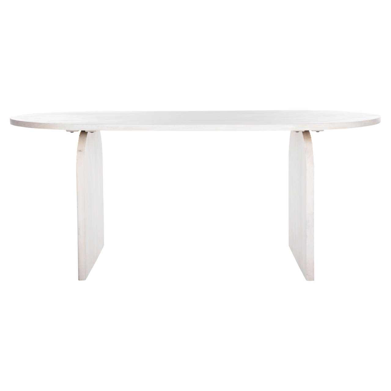 DINING TABLE OVAL HONKY HM9690 SOLID MANGO WOOD IN WHITE 180,5x90,5x76Hcm. [4]