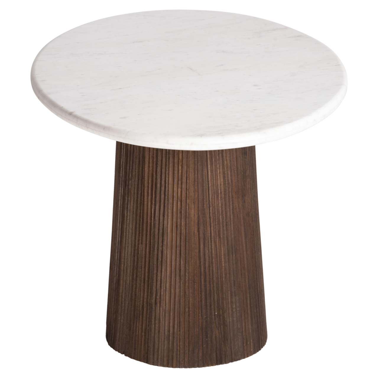 DINING TABLE OVAL PURGER HM9715 SOLID MANGO WOOD-WHITE MARBLE 180x89x76Hcm. [4]