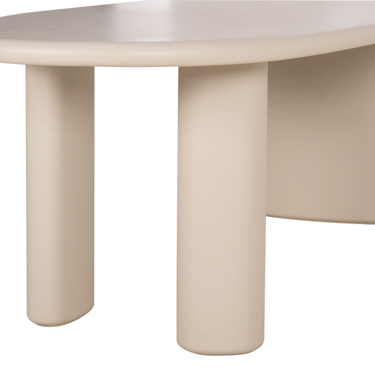 DINING TABLE OVAL VOLPE HM6599.02 FIBER CEMENT IN BEIGE 240x106x75Hcm [10]