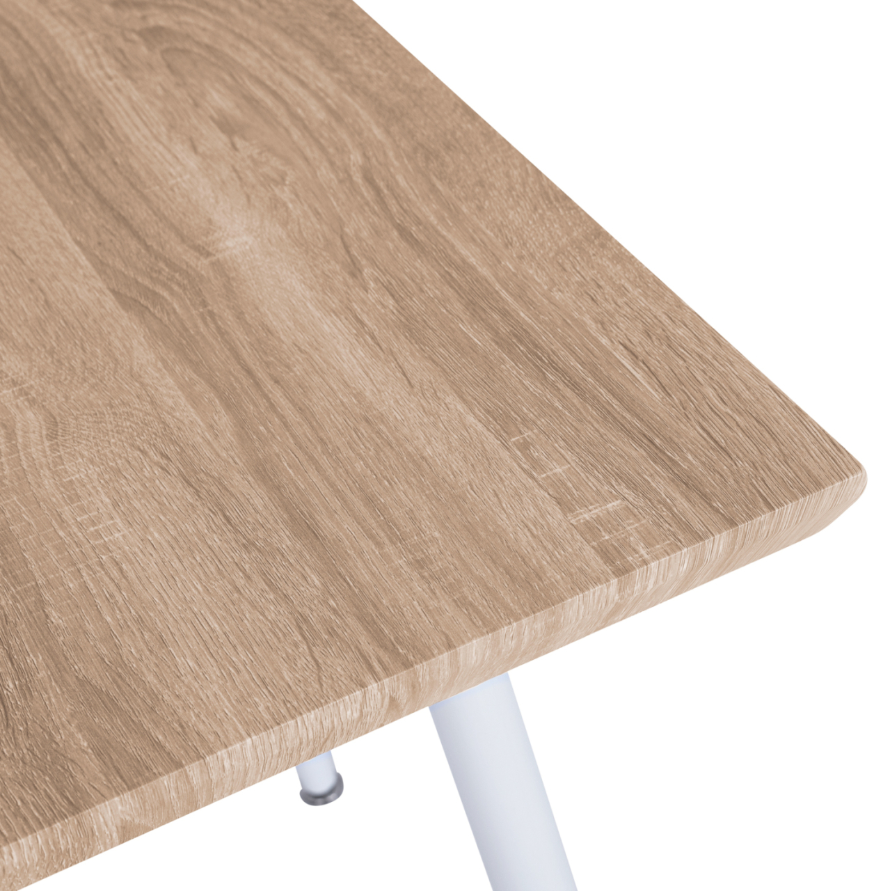 Dining Table PALOMA HM8335.02, 70x70x76.5, sonoma, white legs [4]