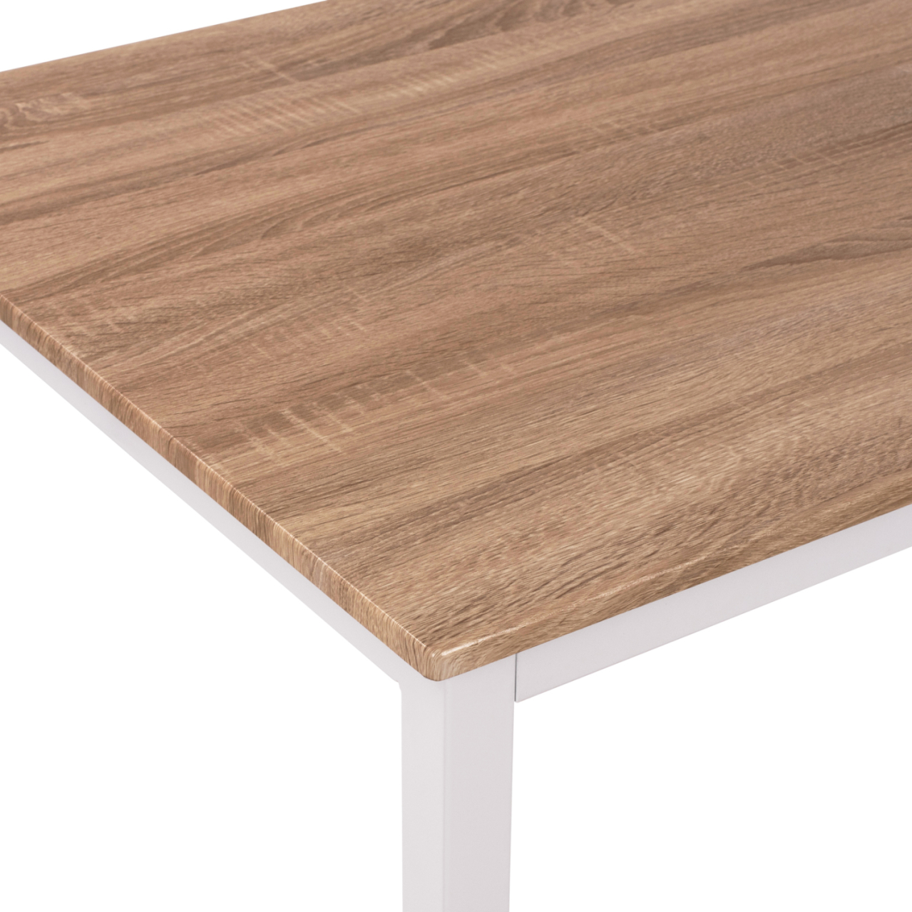 Dining Table PANYA HM8332.02, 110x70x76,Sonoma,white legs [4]