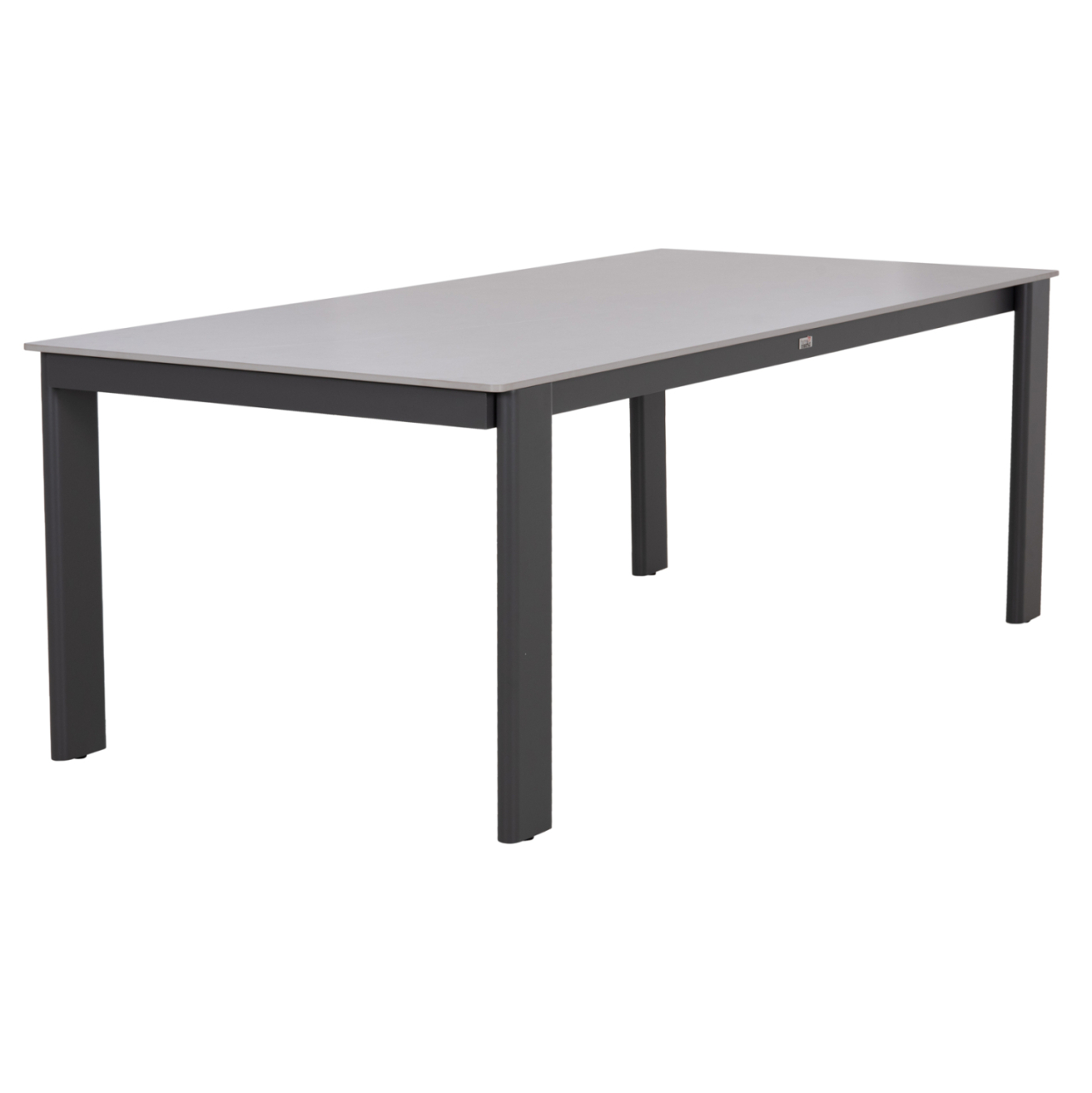 DINING TABLE PUNDER HM6483.01 ALUMINUM IN GREY--SINTERED STONE TOP 220x100x76Hcm. [4]