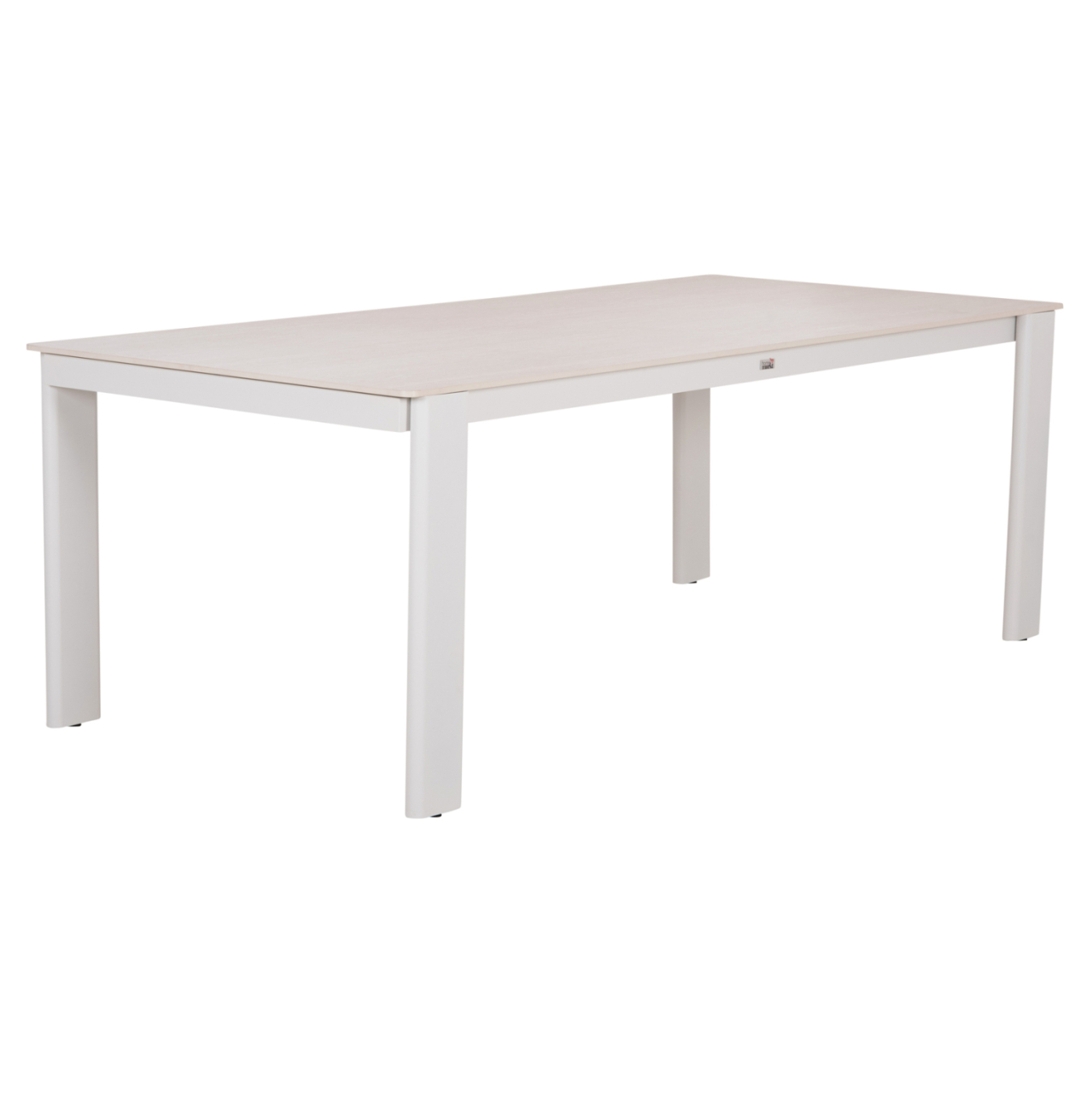 DINING TABLE PUNDER HM6483.02 ALUMINUM IN CREAM WHITE--SINTERED STONE TOP 220x100x76Hcm. [4]