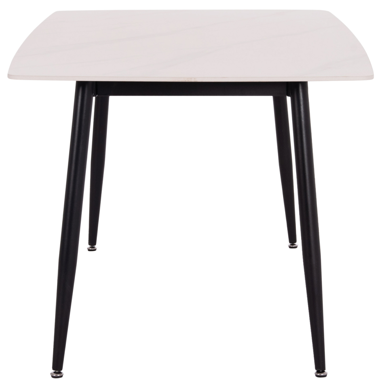 DINING TABLE RAVEN HM18149.01 CERAMIC TOP IN WHITE MARBLE LOOK 140x80x74Hcm. [5]