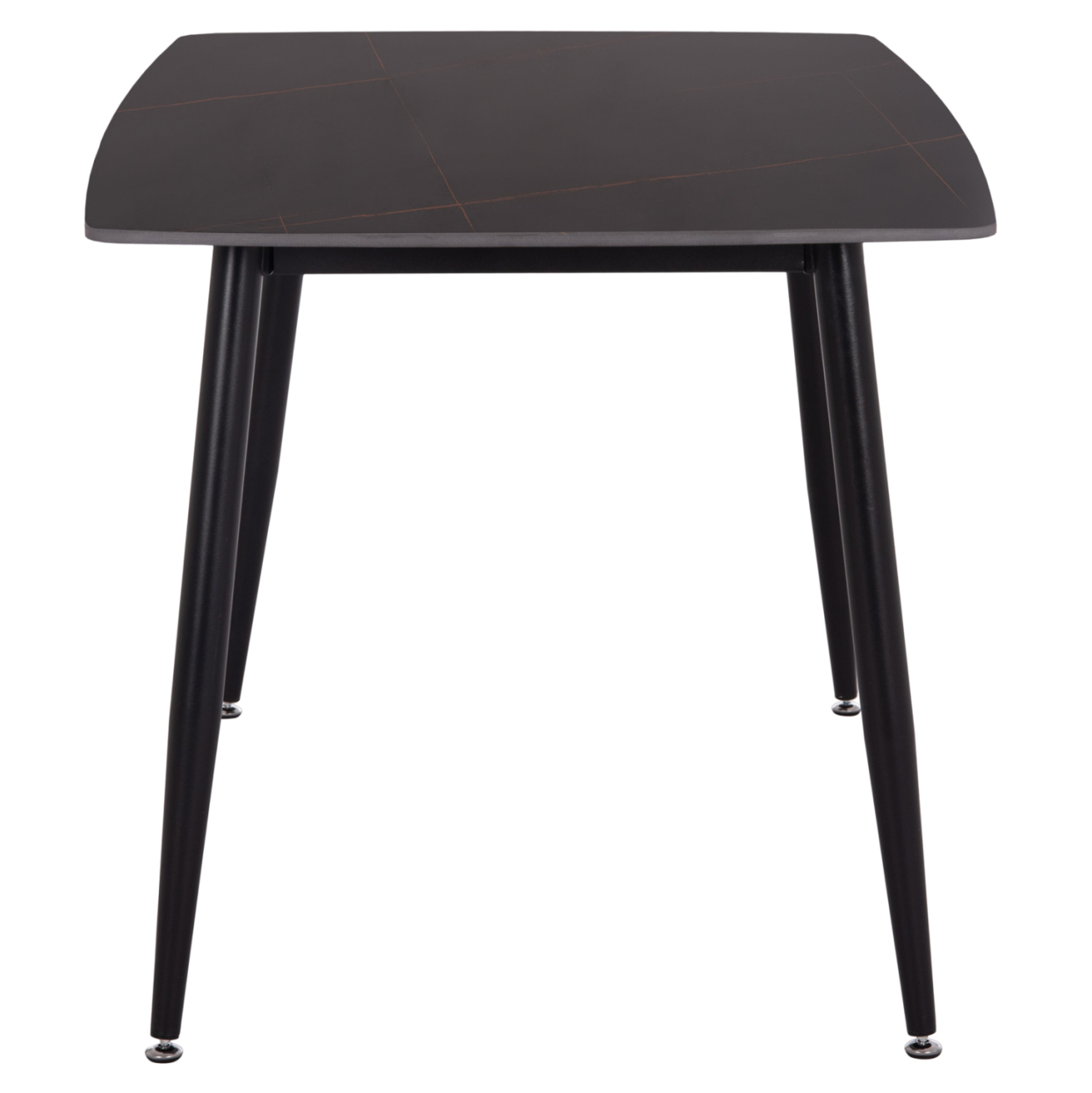 DINING TABLE RAVEN HM18149.02 CERAMIC TOP IN BLACK MARBLE LOOK 140x80x74Hcm. [5]