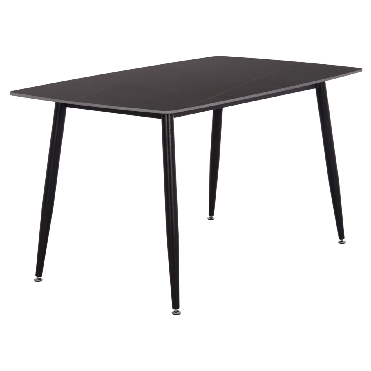 DINING TABLE RAVEN HM18149.02 CERAMIC TOP IN BLACK MARBLE LOOK 140x80x74Hcm. [4]