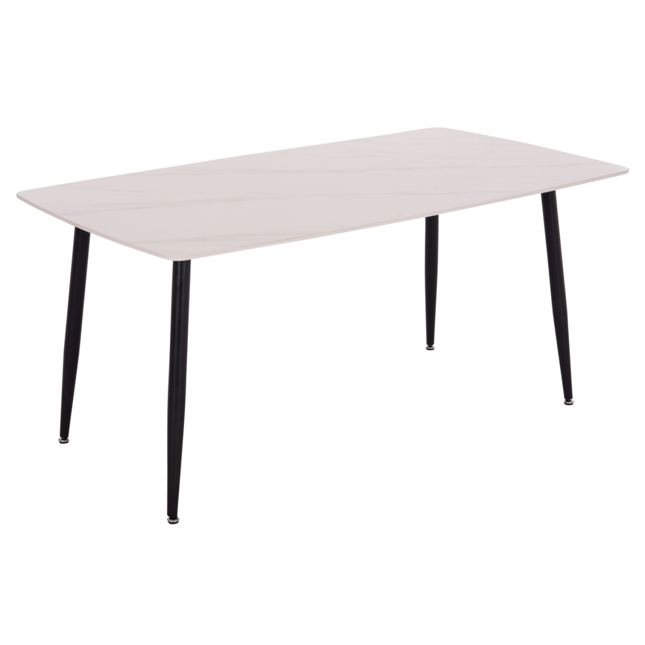 DINING TABLE RAVEN HM18150.01 CERAMIC TOP IN WHITE MARBLE-LOOK 160x80x74Hcm. [4]