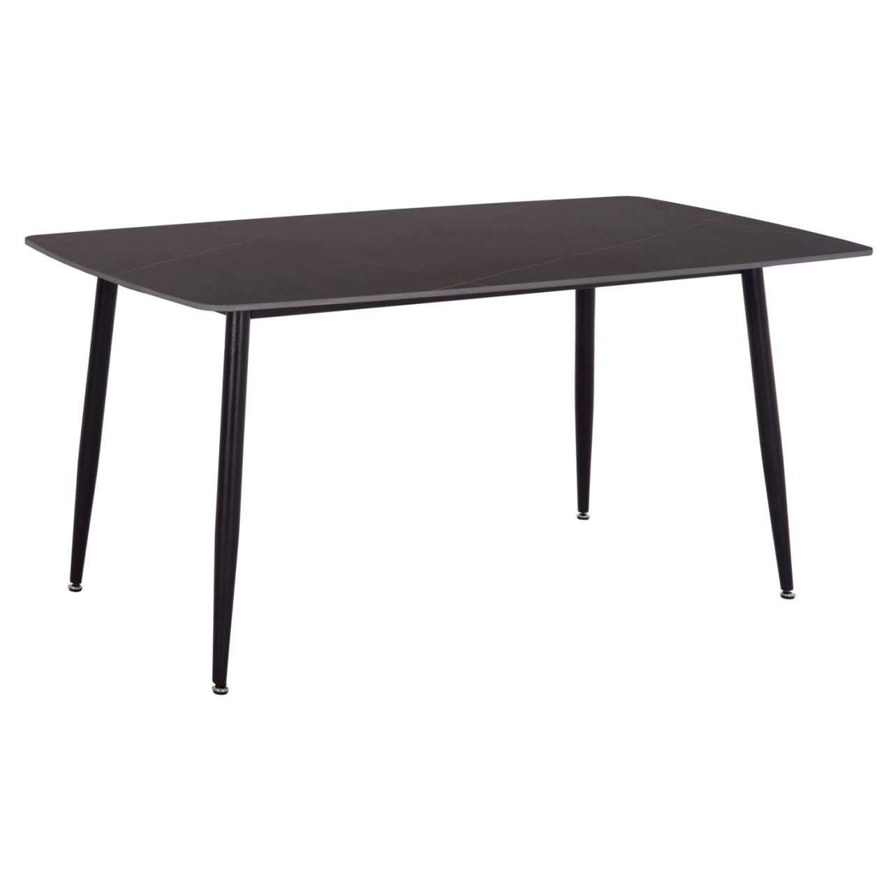 DINING TABLE RAVEN HM18150.02 CERAMIC TOP IN BLACK MARBLE LOOK 160x80x74Hcm. [4]