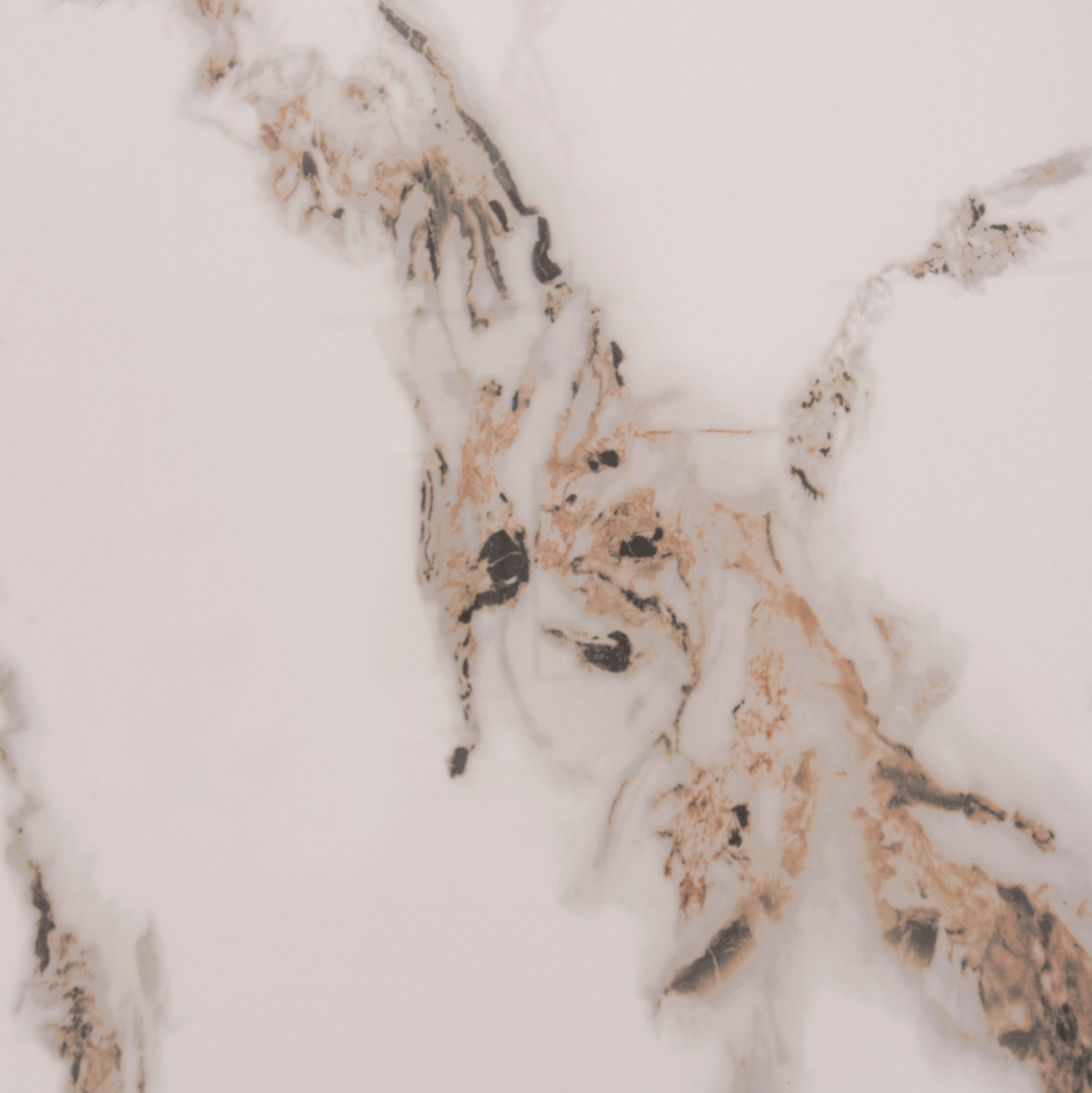 DINING TABLE RAVEN HM18150.04 CERAMIC TOP IN WHITE/BROWN MARBLE LOOK 160x80x74Hcm. [8]