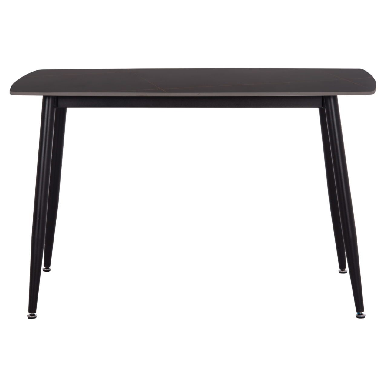 DINING TABLE RAVEN HM9854.02 CERAMIC TOP IN BLACK MARBLE-BLACK METAL LEGS 117,5x67,5x76Hcm. [3]