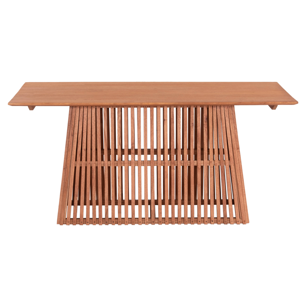 DINING TABLE RECTANGULAR FRANTZ HM9916 SOLID MINDI WOOD IN NATURAL COLOR 160x79.5x76.5Hcm. [3]