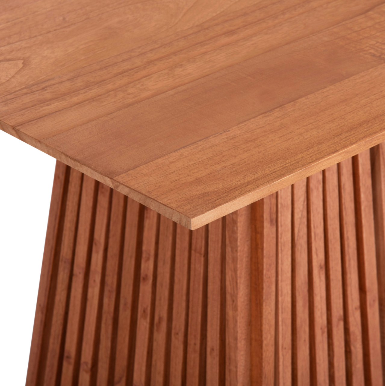 DINING TABLE RECTANGULAR FRANTZ HM9916 SOLID MINDI WOOD IN NATURAL COLOR 160x79.5x76.5Hcm. [7]