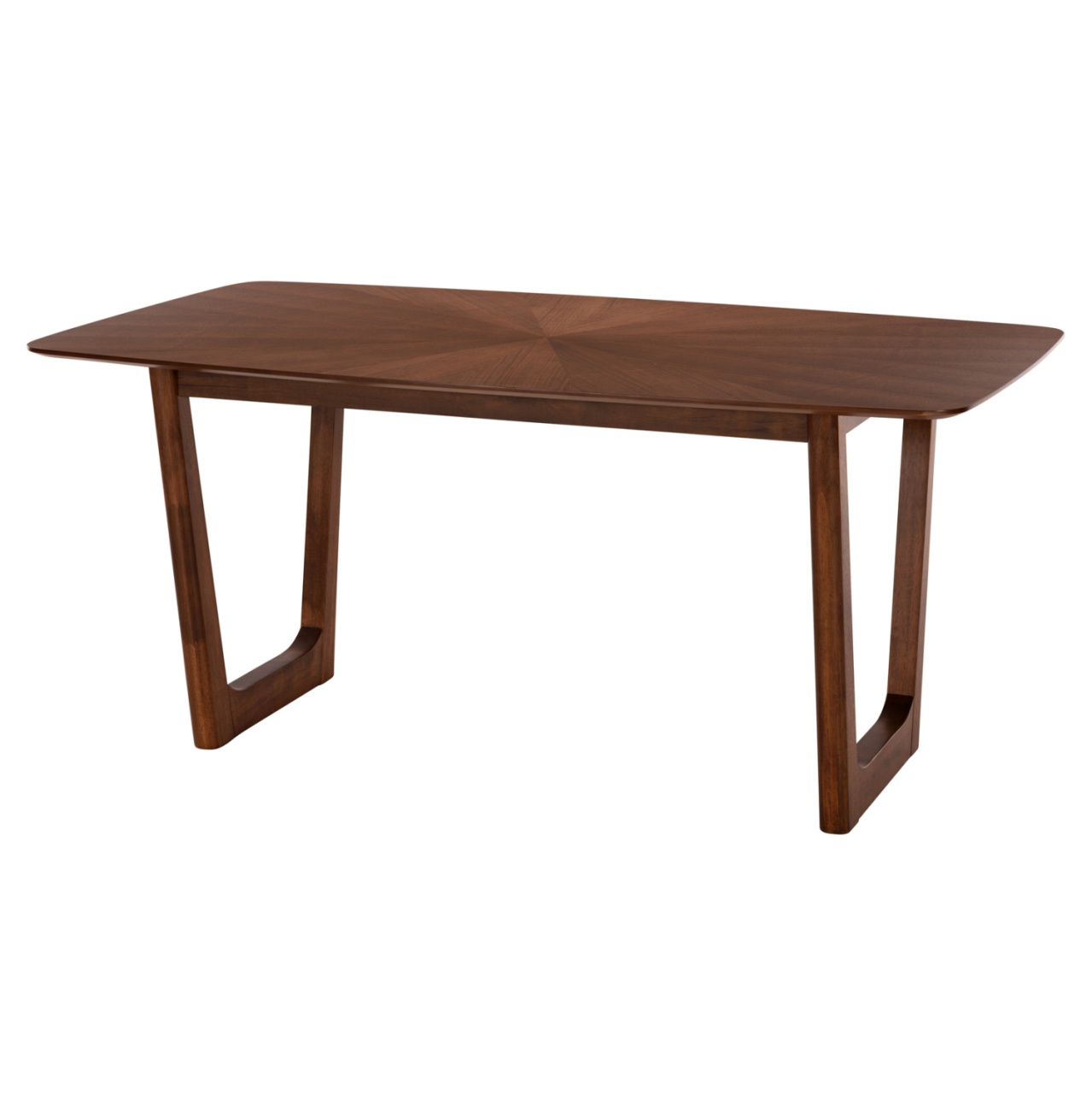 DINING TABLE RECTANGULAR RINER HM9745 MDF WITH WALNUT SUNBURST VENEER 180x90x76Hcm. [4]