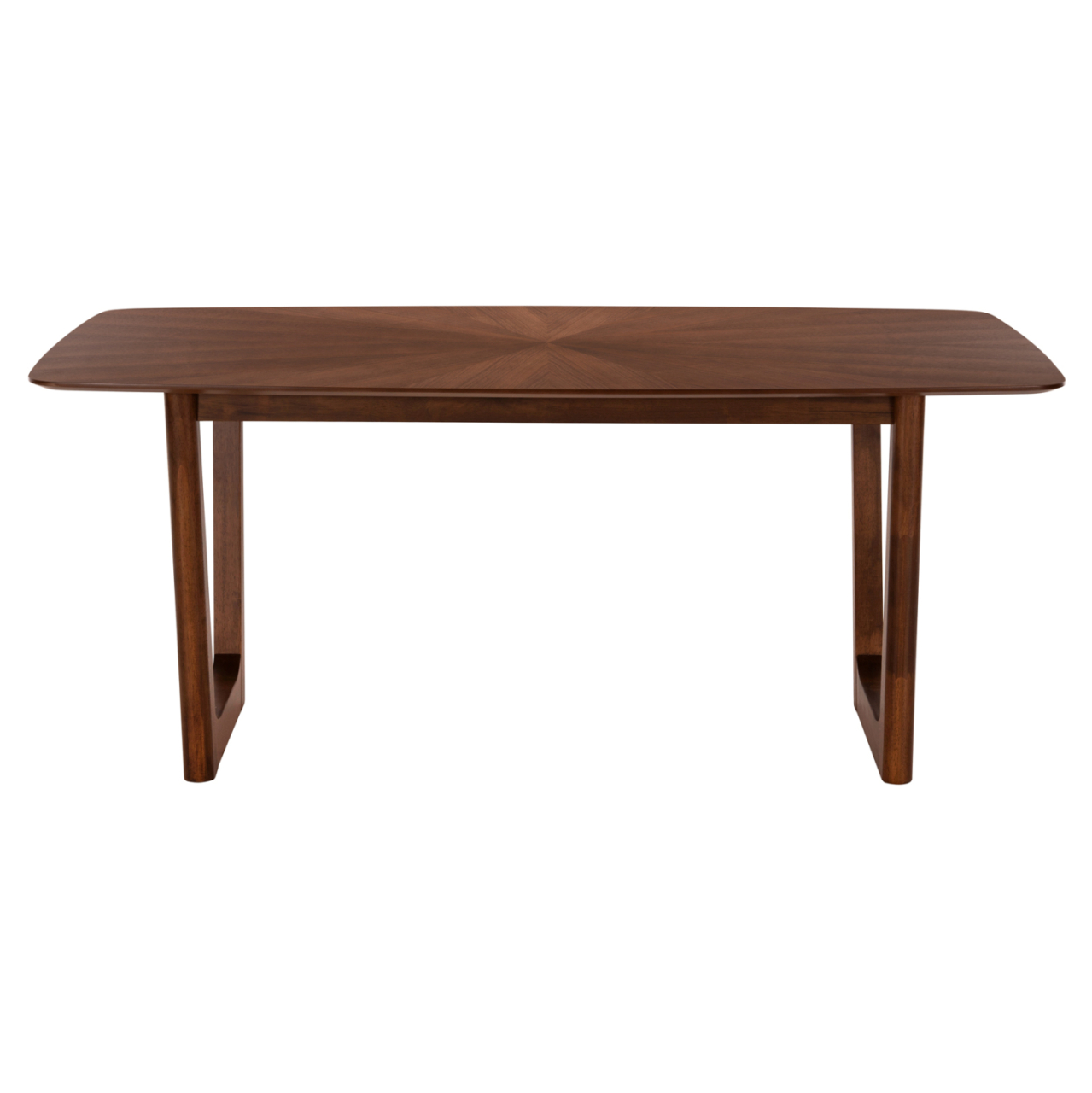 DINING TABLE RECTANGULAR RINER HM9745 MDF WITH WALNUT SUNBURST VENEER 180x90x76Hcm. [3]