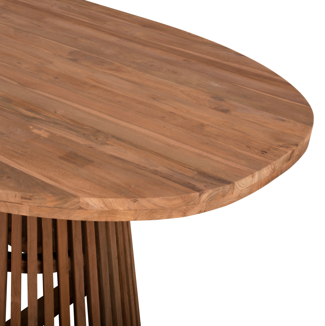 DINING TABLE REMIK HM9835 RECYCLED TEAK WOOD IN NATURAL 100x200x75,5Hcm. TABLETOP 4cm. [5]