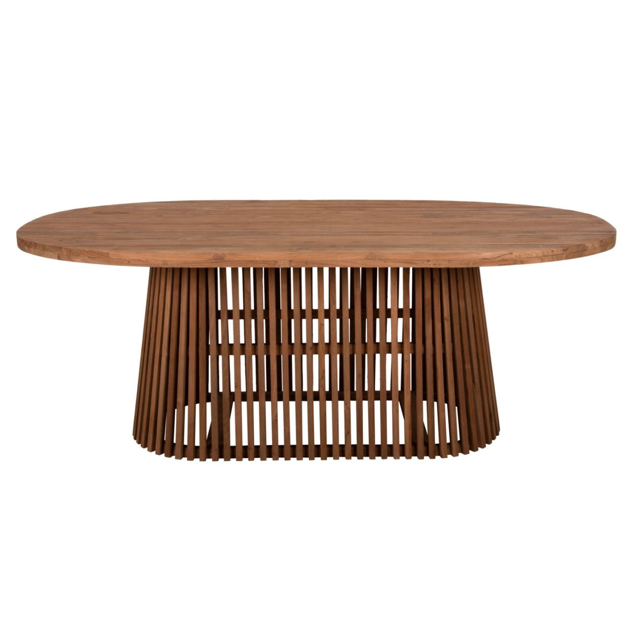 DINING TABLE REMIK HM9835 RECYCLED TEAK WOOD IN NATURAL 100x200x75,5Hcm. TABLETOP 4cm. [3]