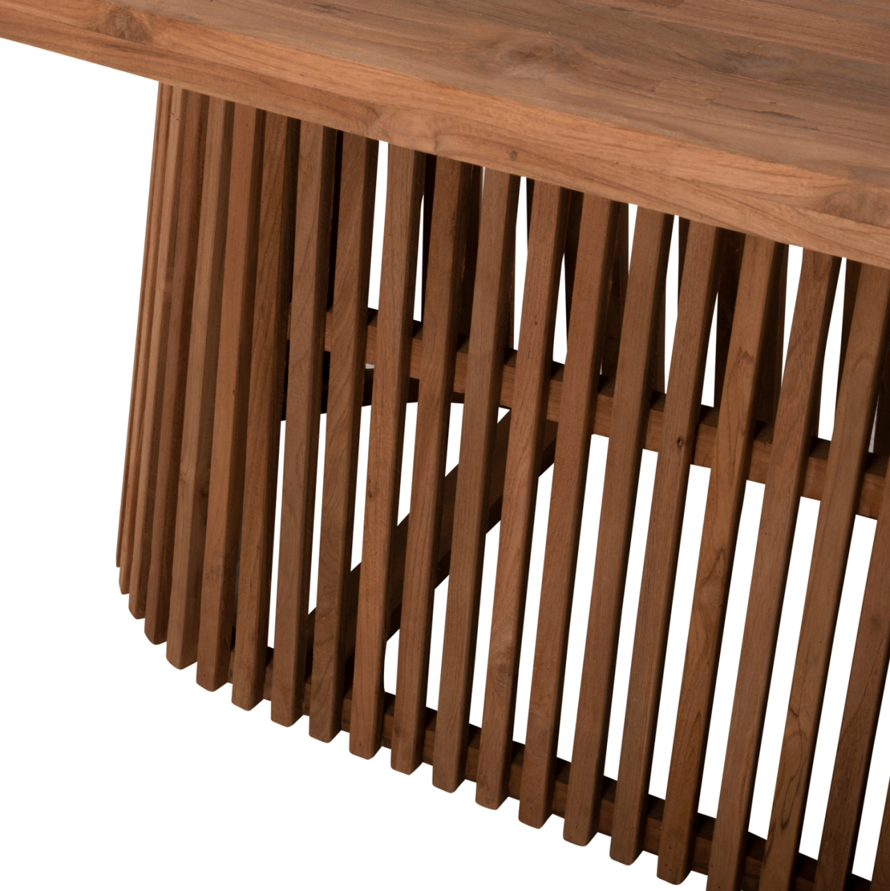 DINING TABLE REMIK HM9835 RECYCLED TEAK WOOD IN NATURAL 100x200x75,5Hcm. TABLETOP 4cm. [8]