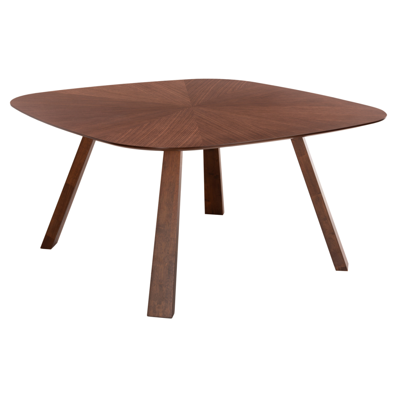 DINING TABLE RINER HM9733 MDF WITH SUNBURST WALNUT VENEER 150x150x75Hcm. [4]