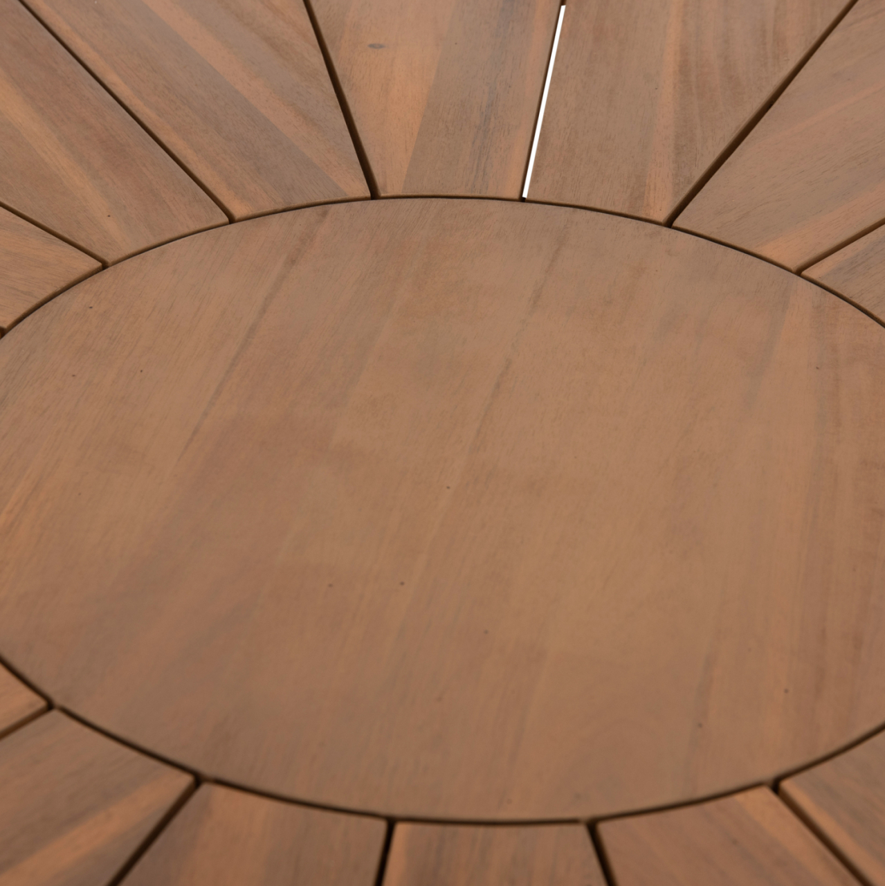 DINING TABLE ROUND CORTΕΝ HM6443 ACACIA WOOD IN NATURAL COLOR Φ140x76Hcm. [7]