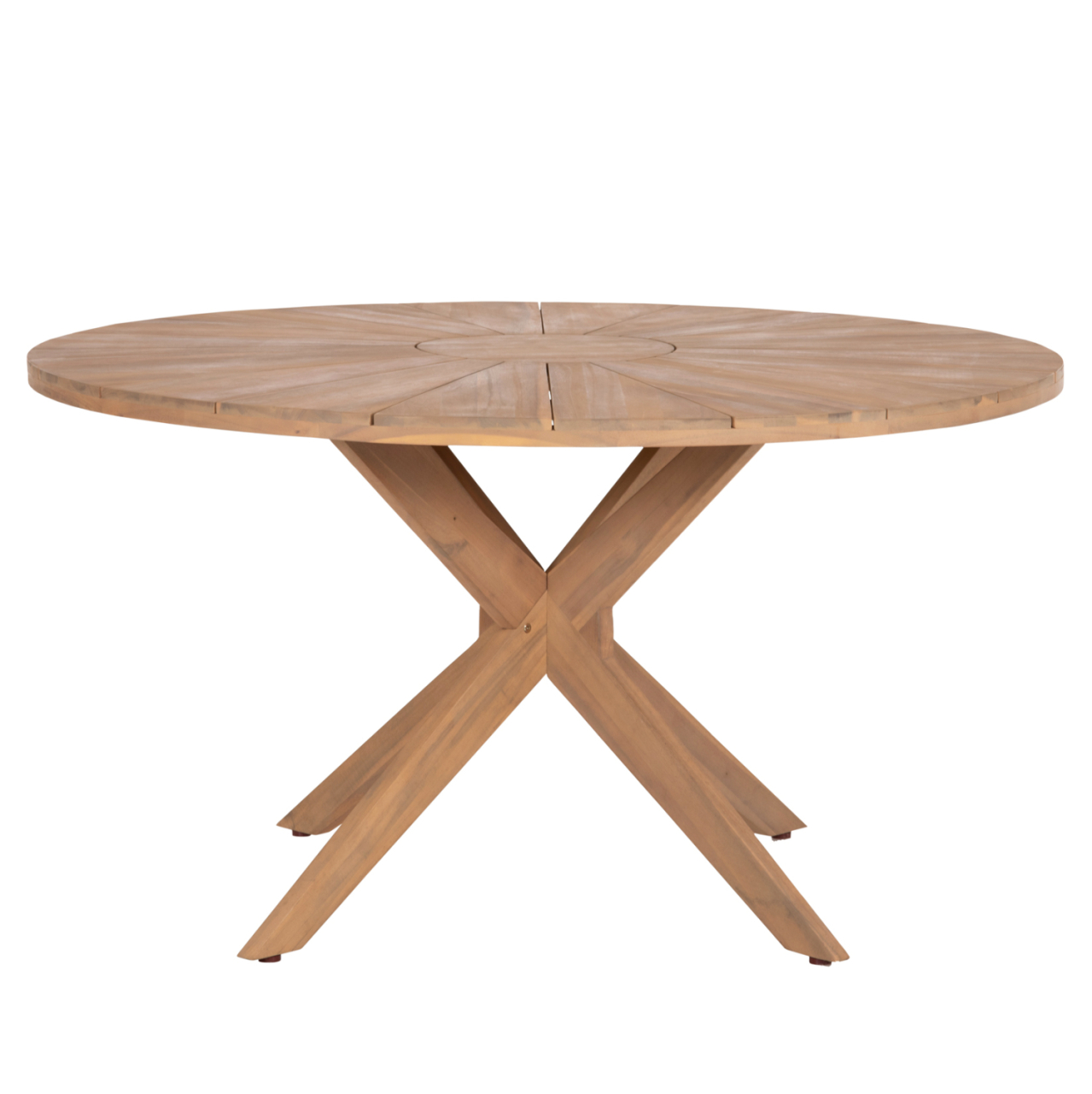 DINING TABLE ROUND CORTΕΝ HM6443 ACACIA WOOD IN NATURAL COLOR Φ140x76Hcm. [4]