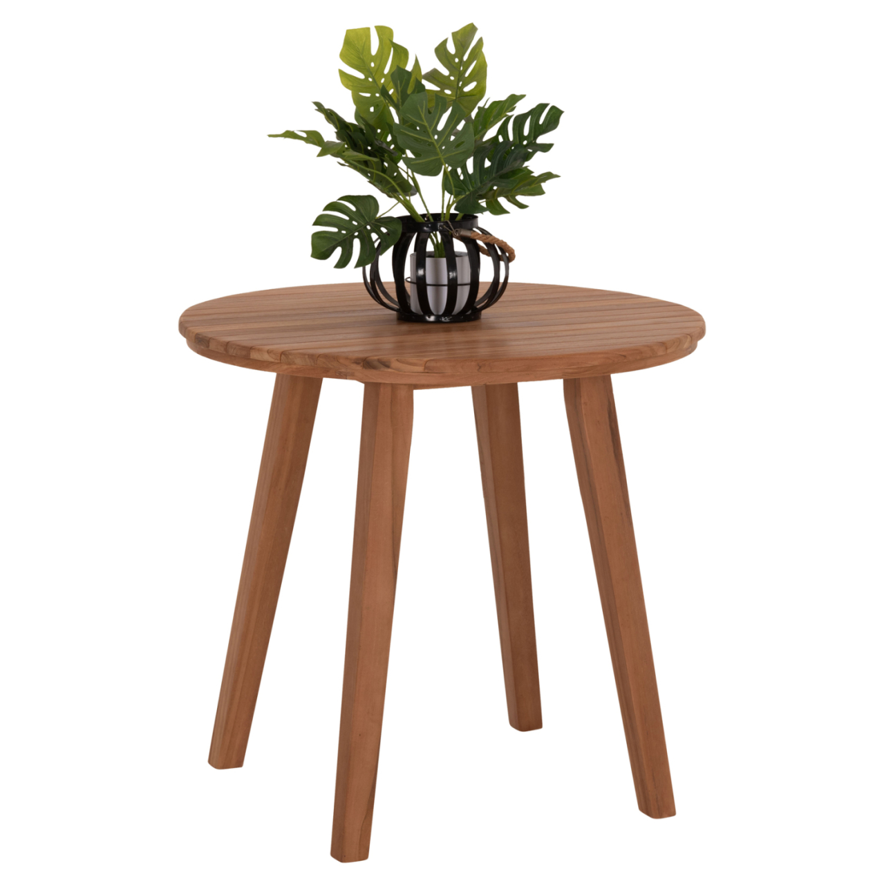 DINING TABLE ROUND DANTE HM6379 TEAK WOOD Φ80x75Hcm. [4]