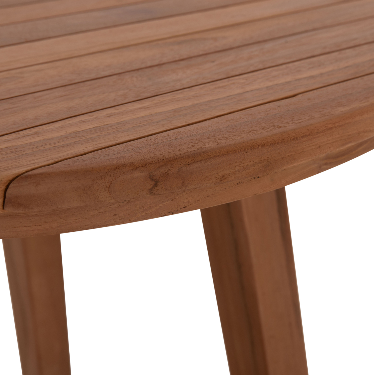 DINING TABLE ROUND DANTE HM6379 TEAK WOOD Φ80x75Hcm. [8]